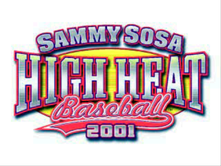 Sammy Sosa High Heat Baseball 2001 title screen for Playstation